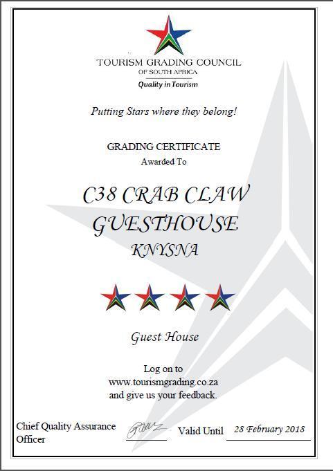 38 Crab Claw Hotel Knysna Buitenkant foto